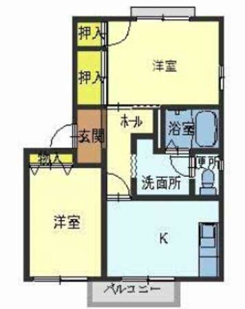 ハイツ吉尾Ⅰの物件間取画像